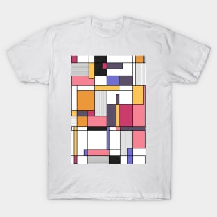 Abstract colored shapes and forms T-Shirt